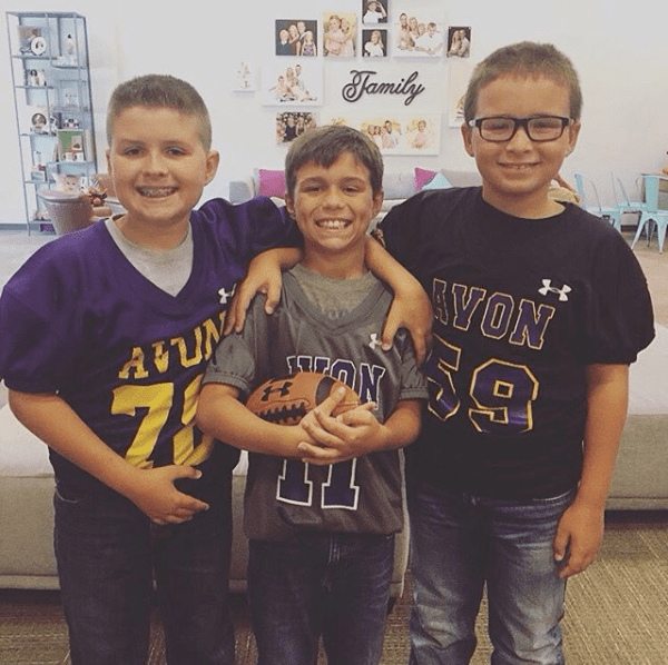 three young boys , patients at Westside Orthodontics